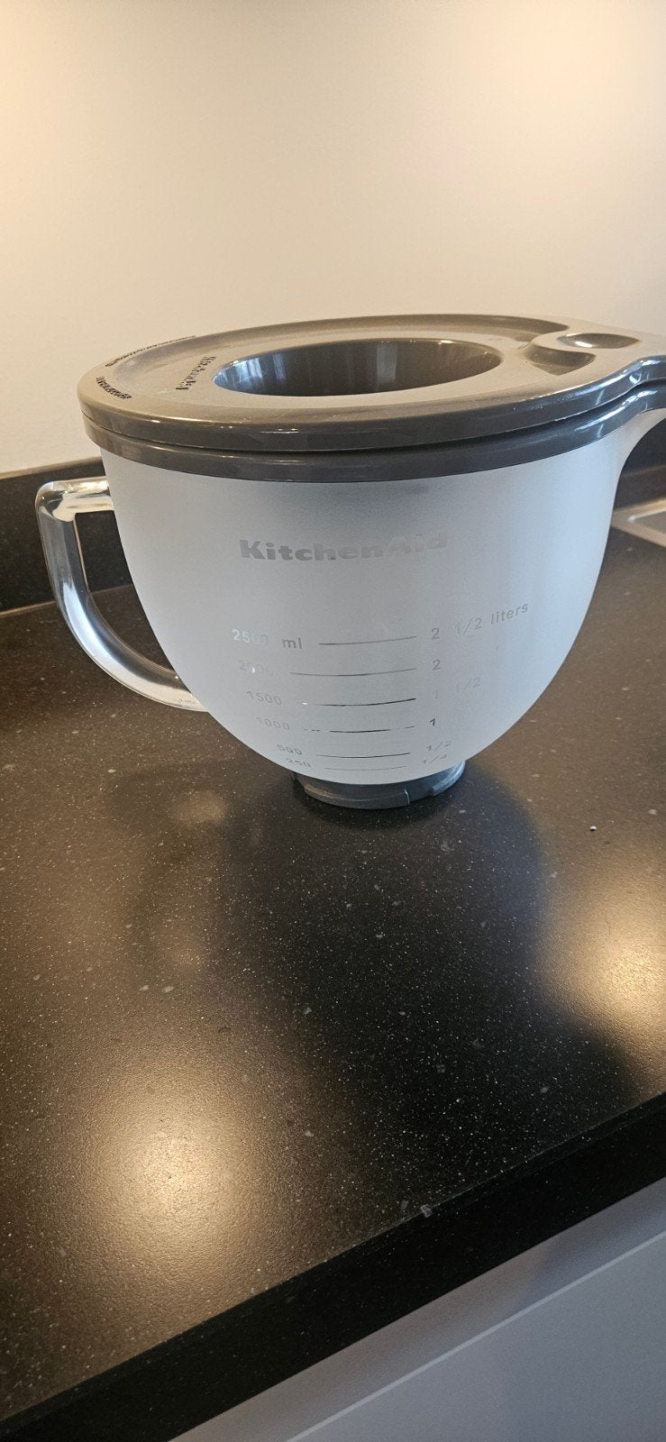 KitchenAid maatbeker 2,5 liter met deksel, Ophalen, Kunststof, Wit, Overige typen