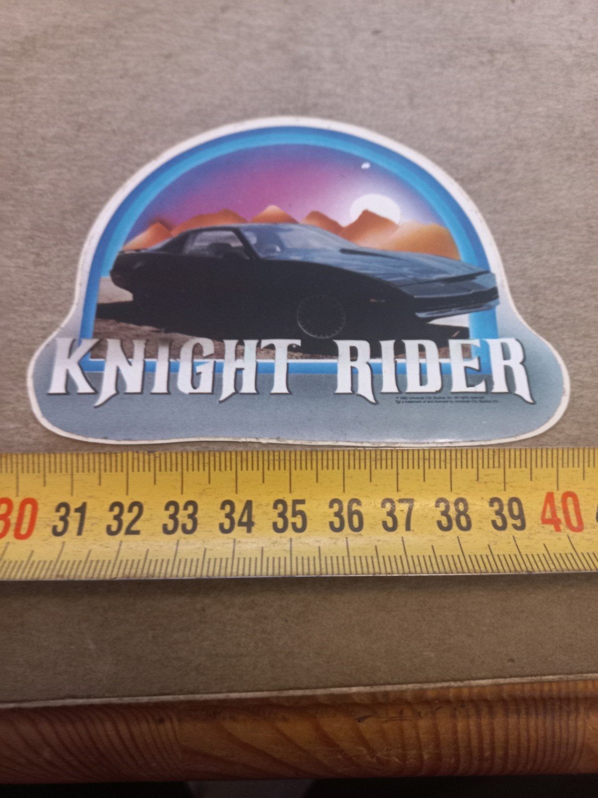 Knight Rider Sticker - Vintage Auto TV Serie, Ophalen of Verzenden, Gebruikt, Film, Tv of Omroep