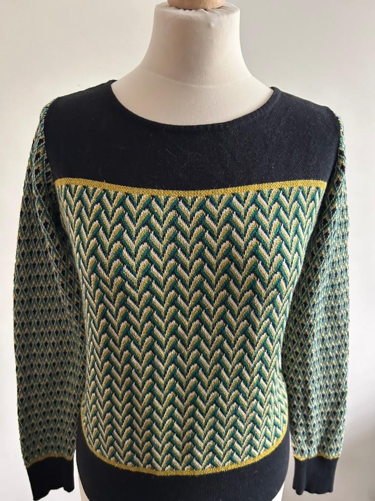 King Louie maat L gave retro trui top 3269, Kleding | Dames, Maat 42/44 (L), Ophalen of Verzenden, Zo goed als nieuw, King Louie