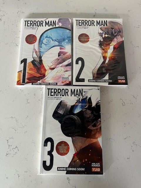 Terror Man 1-3 Manga, Meerdere comics, Ophalen of Verzenden, Nieuw, Japan (Manga)