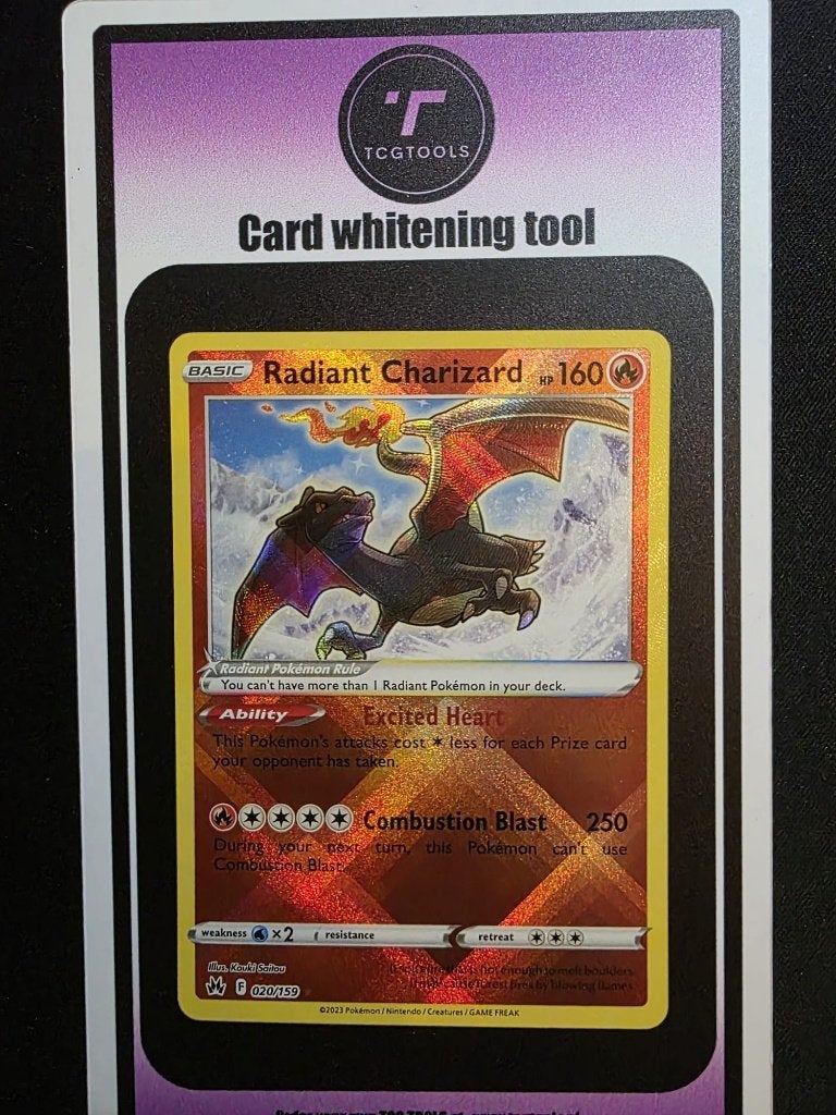 Pokémon TCG - Crown Zenith: Radiant Charizard 20/159, Ophalen of Verzenden, Zo goed als nieuw, Losse kaart, Foil