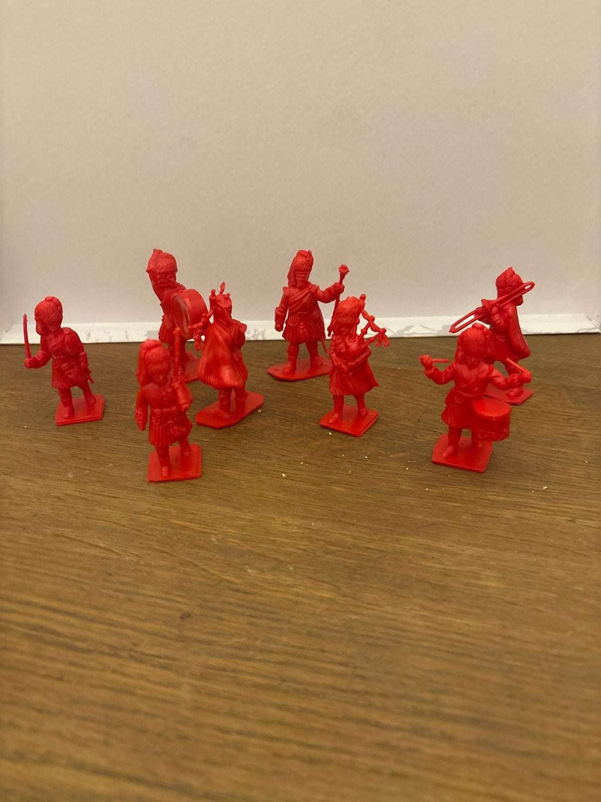 Rode plastic soldaatjes - Speelgoedfiguren Timpo?, Ophalen of Verzenden