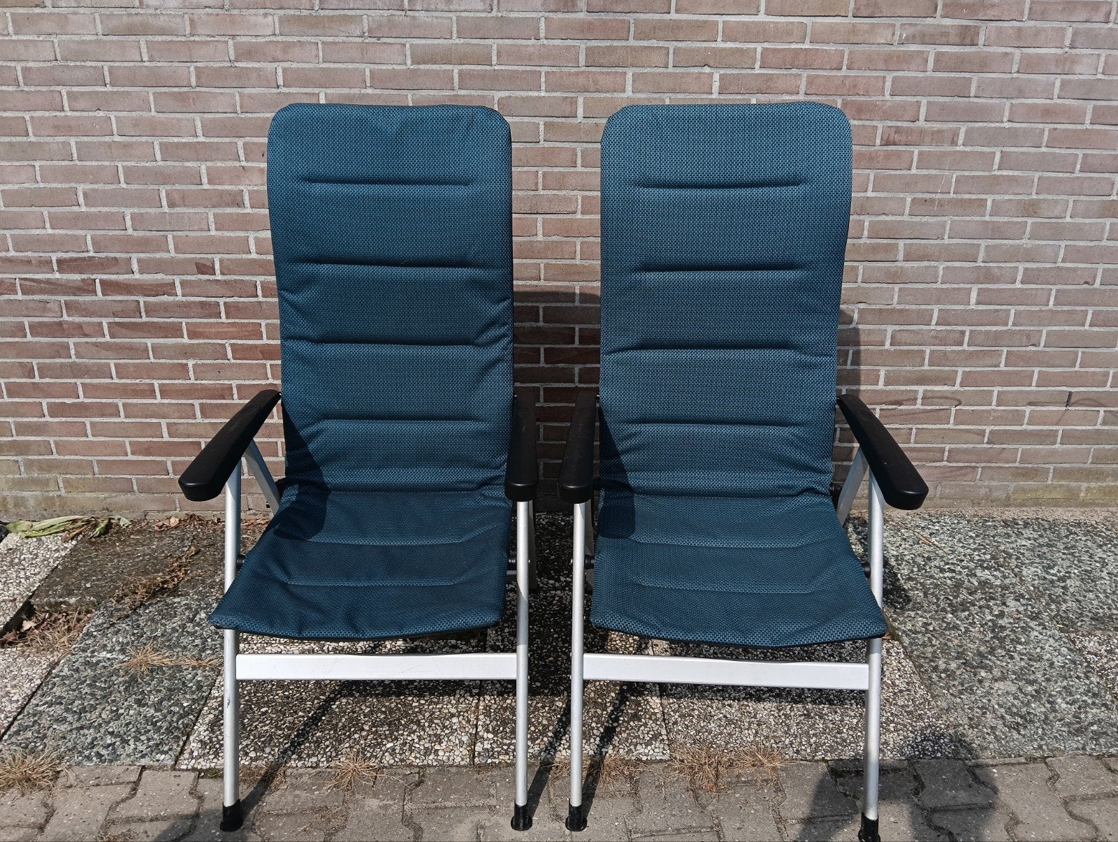 Campingstoelen Human Nature blauw, Ophalen, Zo goed als nieuw