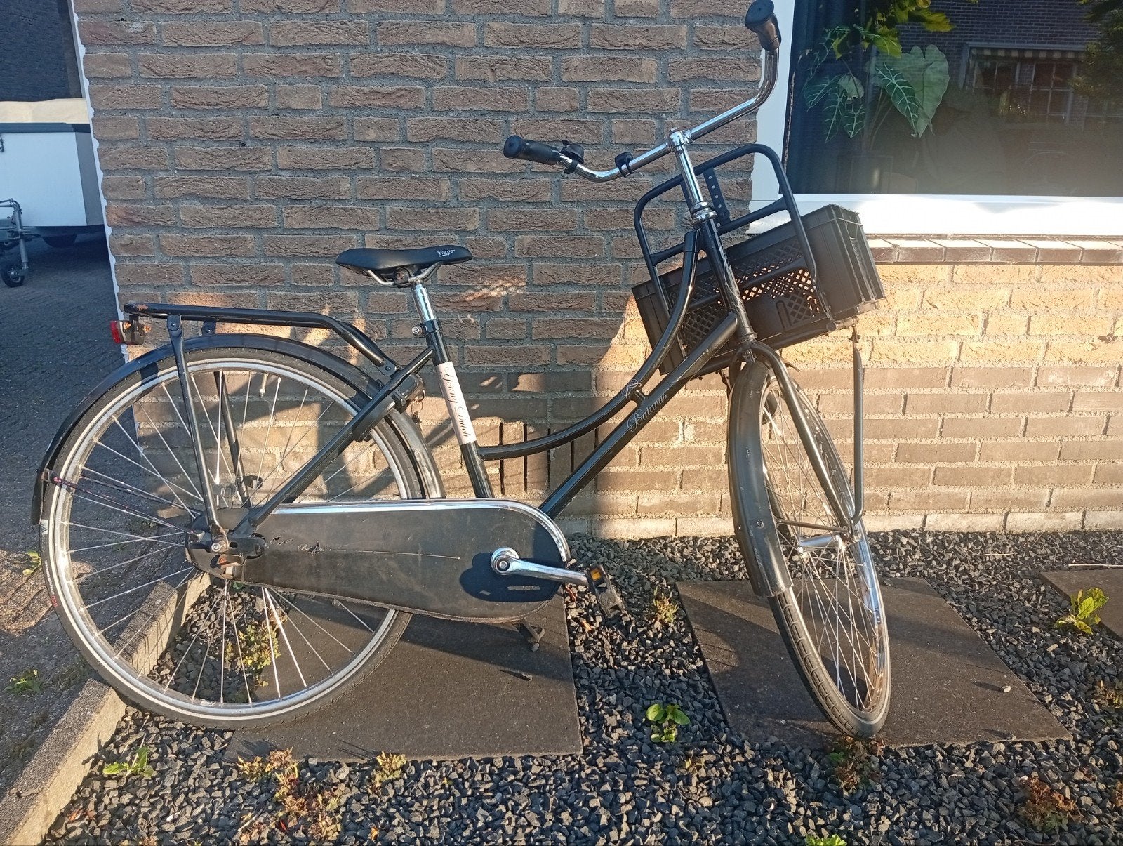 Meiden fiets 43cm met voordrager en mand, Fietsen en Brommers, Ophalen, Terugtraprem, Gebruikt, Batavus