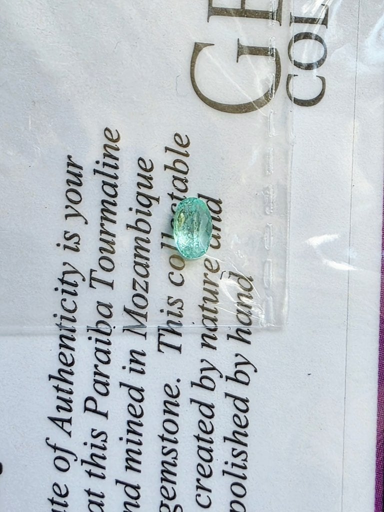 Paraiba toermalijn 0,25kt, Ophalen of Verzenden, Nieuw