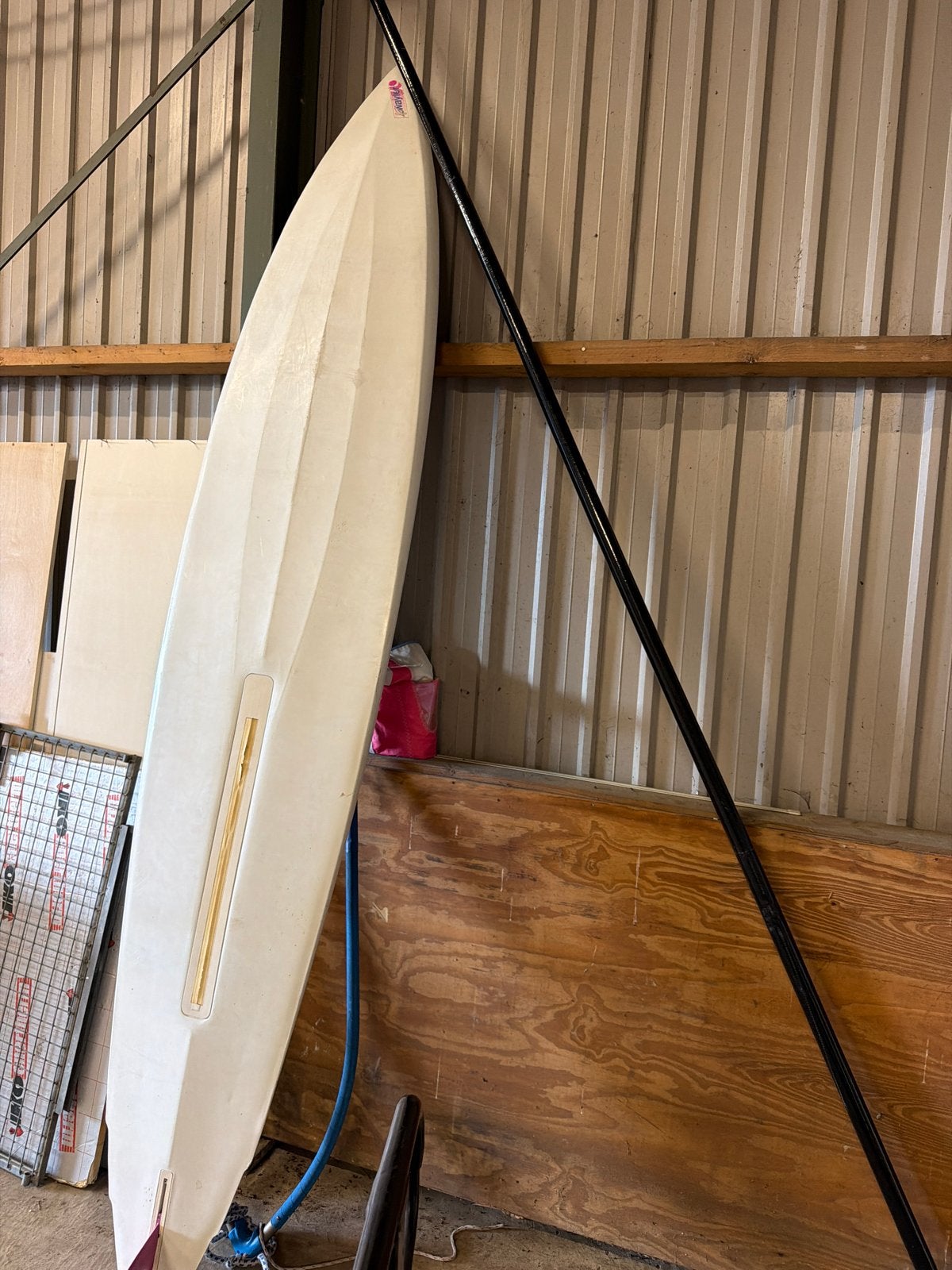 Wayler Windsurfplank met vin en mast 3500mm, Watersport en Boten, Overige merken, Gebruikt, 300 cm of meer, Ophalen of Verzenden