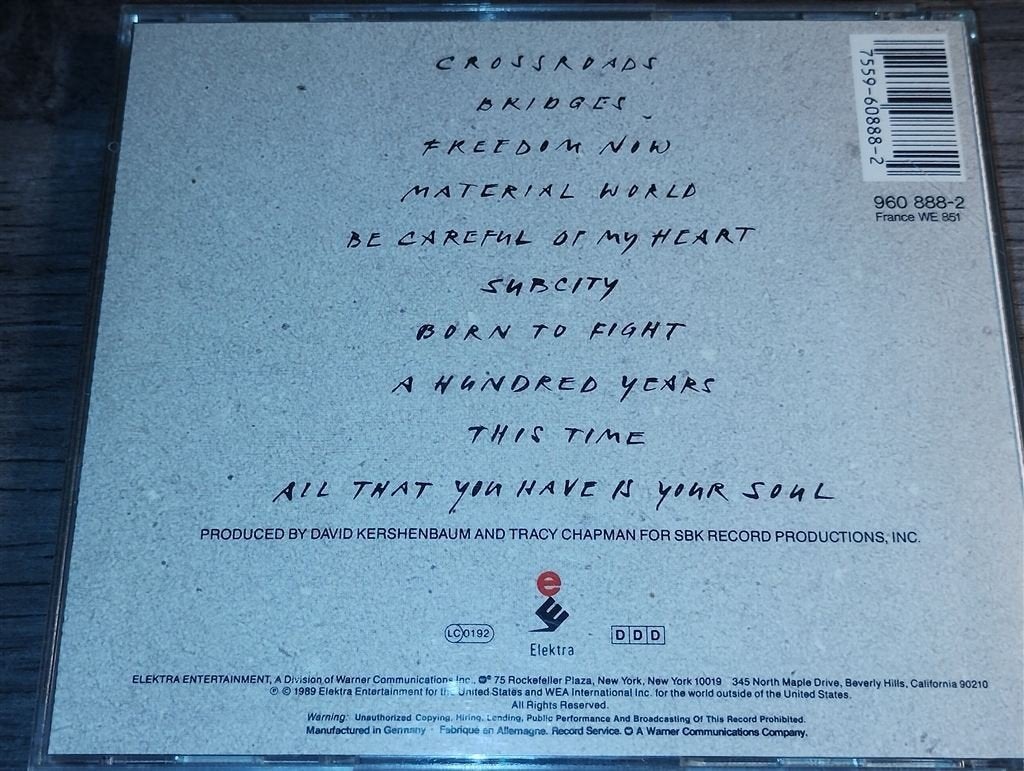 Tracy Chapman - Crossroads, Cd's en Dvd's, Ophalen of Verzenden, Zo goed als nieuw
