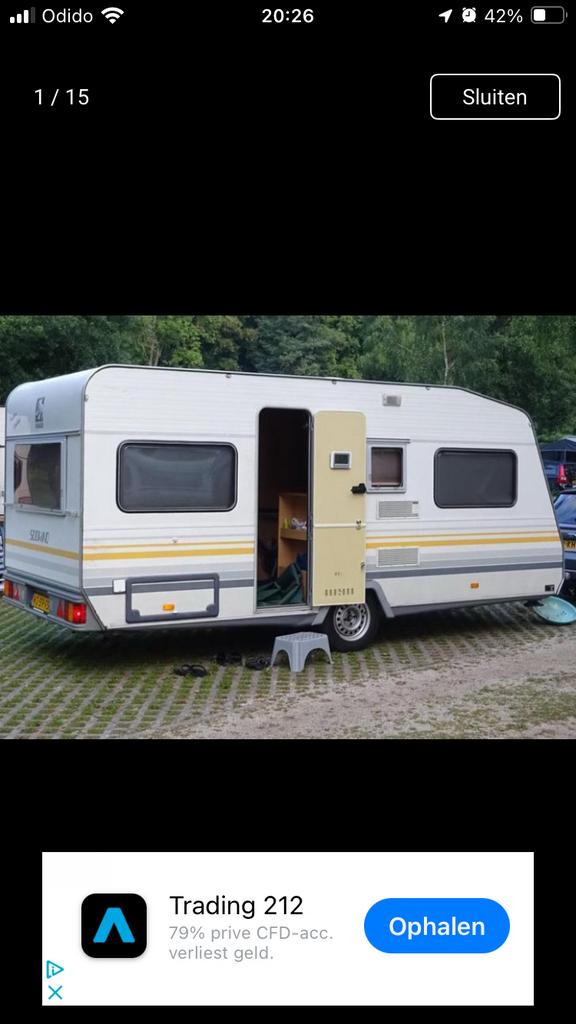 Goed onderhouden Knaus Sudwind, Caravans en Kamperen, Caravans, Rondzit, Particulier, Luifel, Knaus
