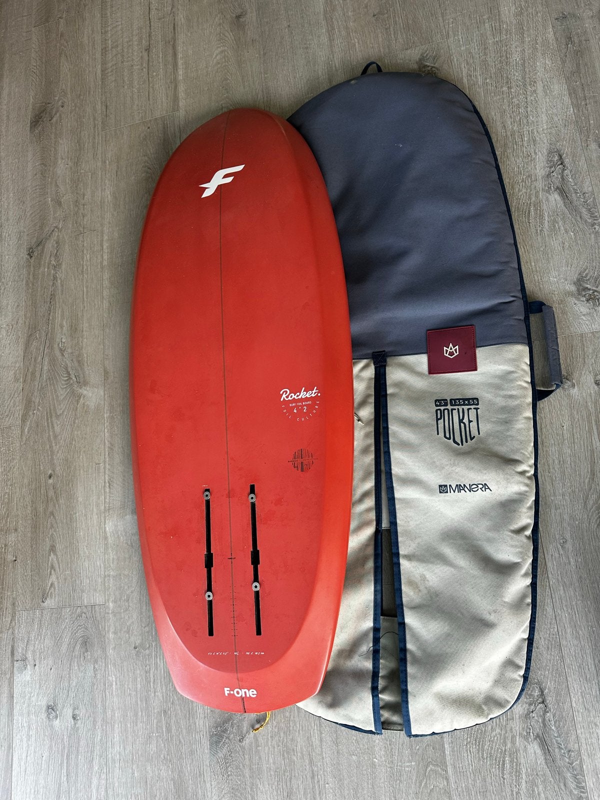 F-One Rocket Surf Foil Board 4'2" met boardbag, Ophalen, Overige typen, Gebruikt, Met draagtas