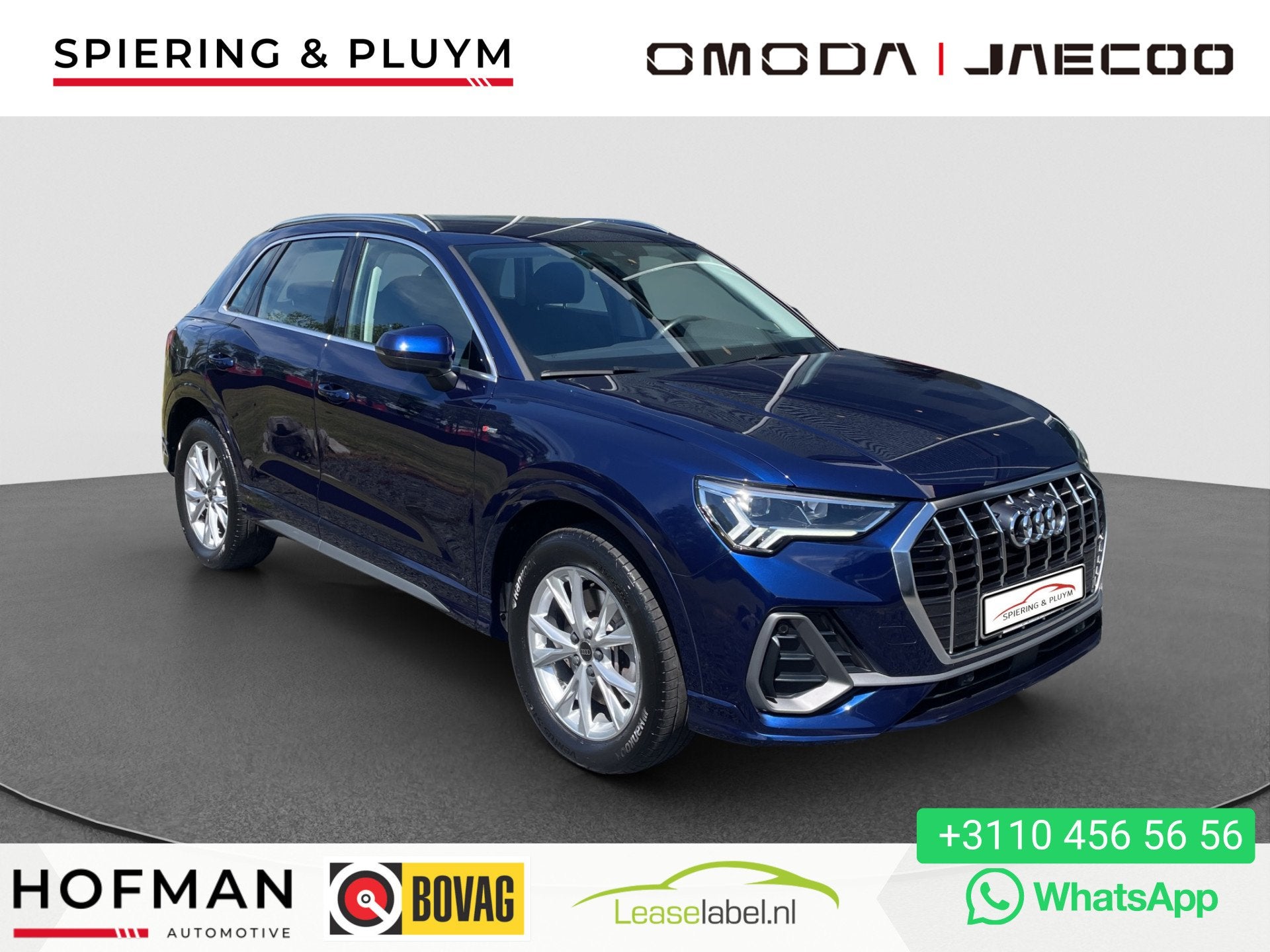 Audi Q3 45 TFSI e Advanced edition S-Line ext. | Parkeersens, Auto's, Gebruikt, Blauw, 116 pk, Plug-in hybride
