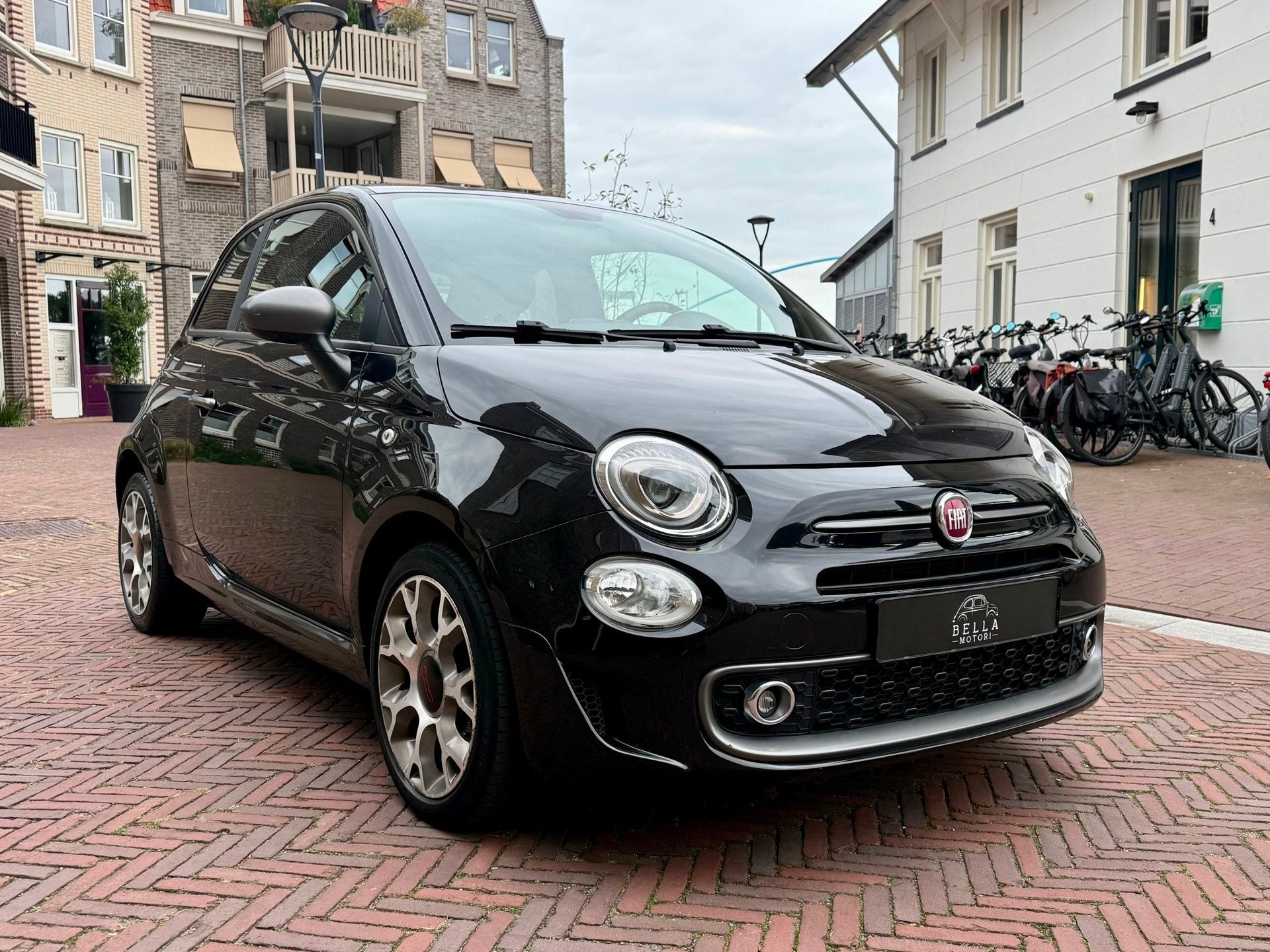 Fiat 500 1.2 S | RIJKLAARPRIJS | Apple CarPlay | Navigatie |, Auto's, Voorwielaandrijving, 4 cilinders, 840 kg, Leder en Stof