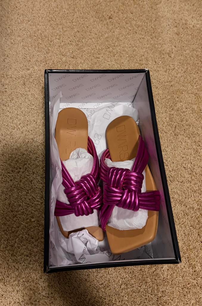 Dwrs Tunis slippers maat 36 roze/paars, Kleding | Dames, Schoenen, Slippers, Nieuw, Ophalen of Verzenden, Roze