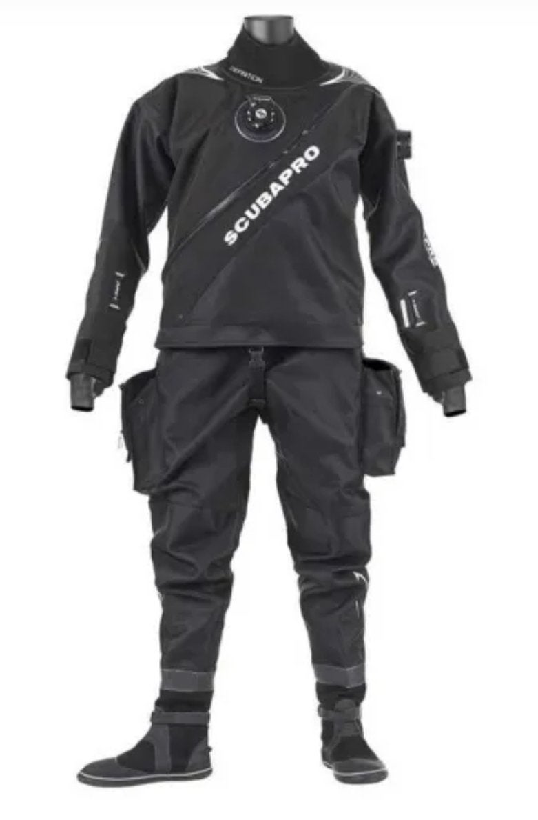 Scubapro Definition Dry droogpak + Santi Smart Glove system, Watersport en Boten, Ophalen, Gebruikt, Duikpak