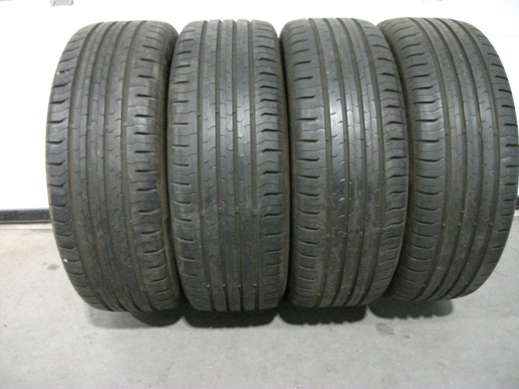 4 x 195/55 16" continental zomerbanden 4 x 7mm!, Ophalen, Gebruikt, 16 inch, Banden en Velgen