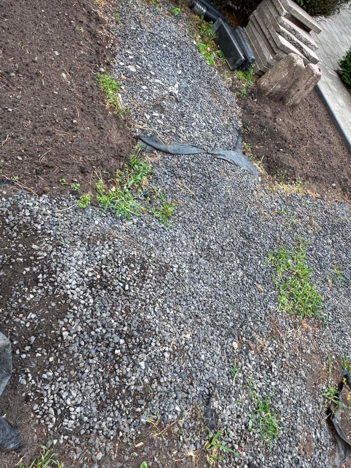 Basalt Split - Ideaal voor Oprit of Tuinpad, Ophalen, Gebruikt, Antraciet, Split
