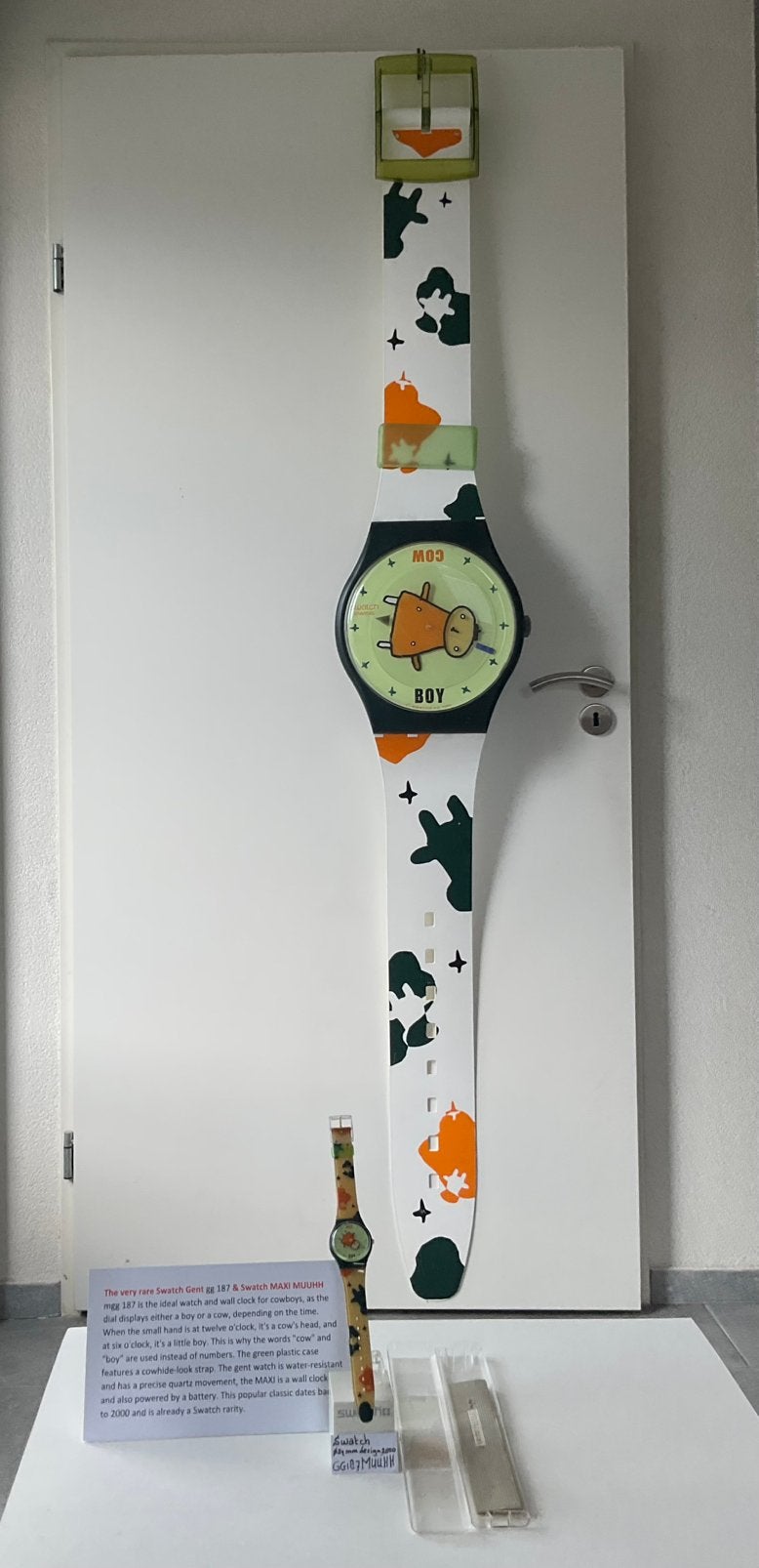 Swatch set Gent GG187 “Muuhh” & MGG187 Swatch Maxi “Muuhh”, Verzenden, Nieuw, Kunststof, Swatch
