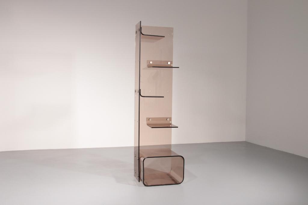 Michel Dumas Plexiglas Bookcase French Space Age Design, Huis en Inrichting, Kasten | Wandmeubels, 200 cm of meer, Overige materialen