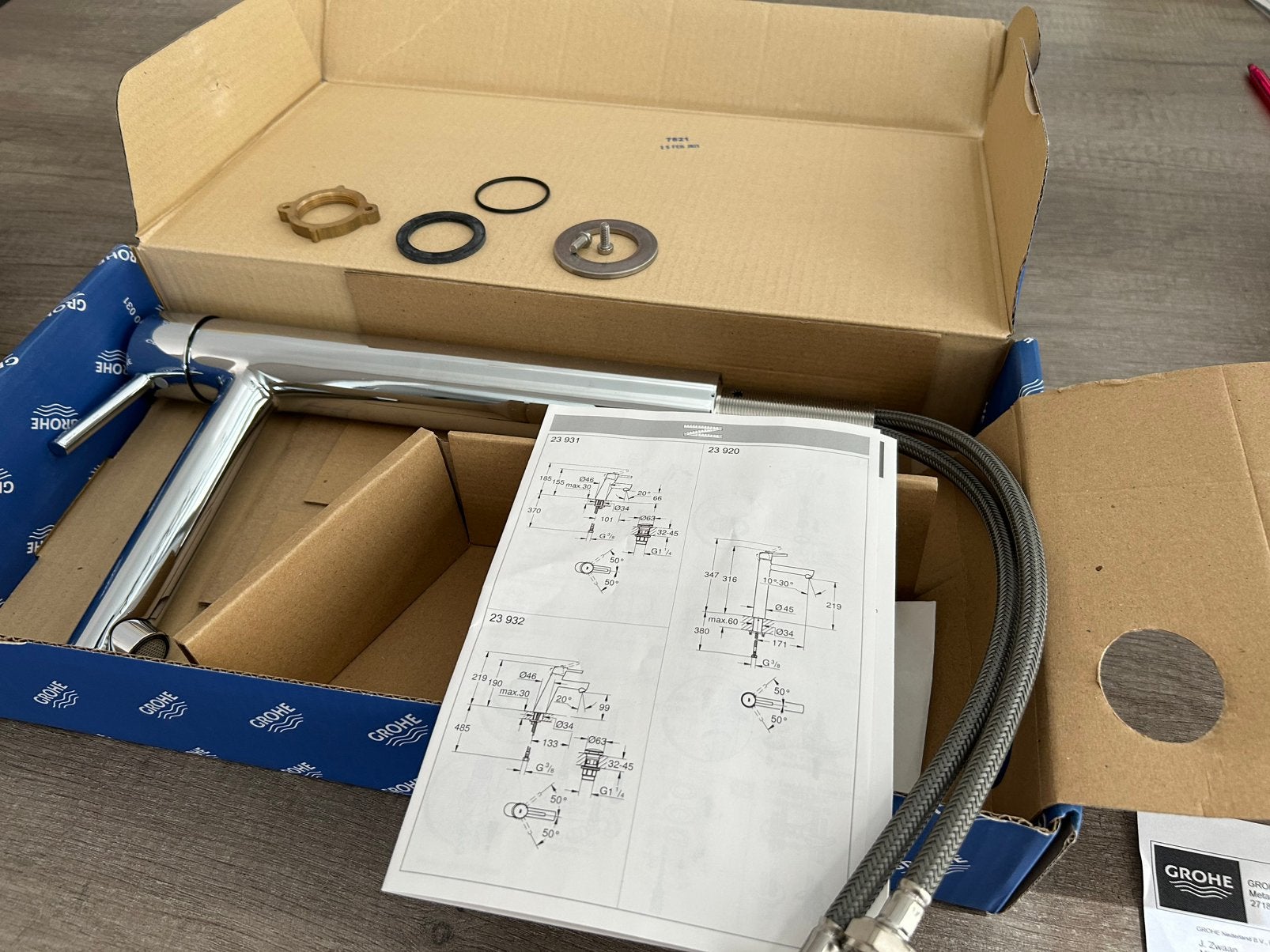Nieuw in doos: Grohe Concetto XL kraan 23920 (Chroom), Doe-het-zelf en Verbouw, Sanitair, Ophalen, Zo goed als nieuw, Chroom, Kraan