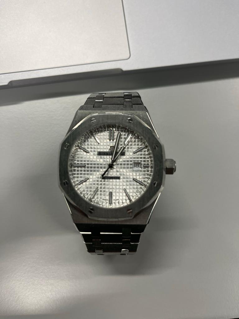 Audemars Piguet Royal Oak Horloge - Zilverkleurig, Gebruikt, Staal, Polshorloge, Ophalen