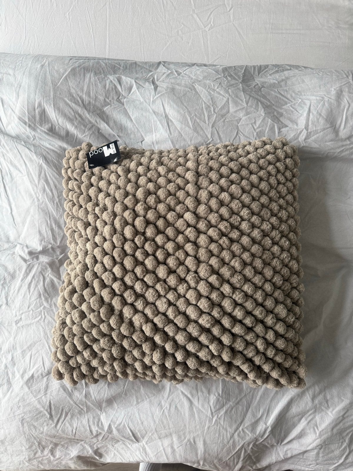 Sierkussen 45x45 Mood Collection - Nieuwstaat, Ophalen of Verzenden, Nieuw, Beige, Vierkant