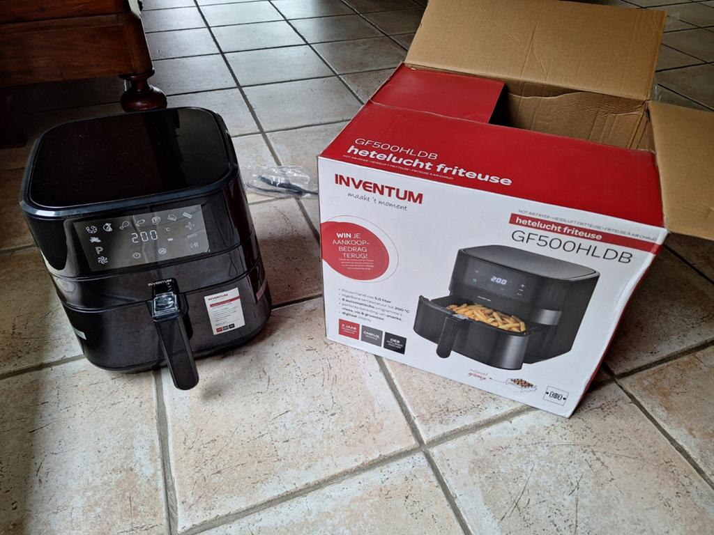 Inventum GF500HLDB Airfryer, Witgoed en Apparatuur, Frituurpannen, 4 liter of meer, Ophalen of Verzenden, Nieuw