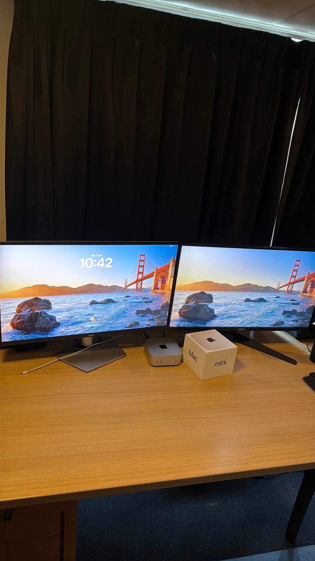 Apple Mac Mini M4 256GB met 2 Monitoren (LG & Asus), SSD, Ophalen of Verzenden, Zo goed als nieuw, Mac Mini
