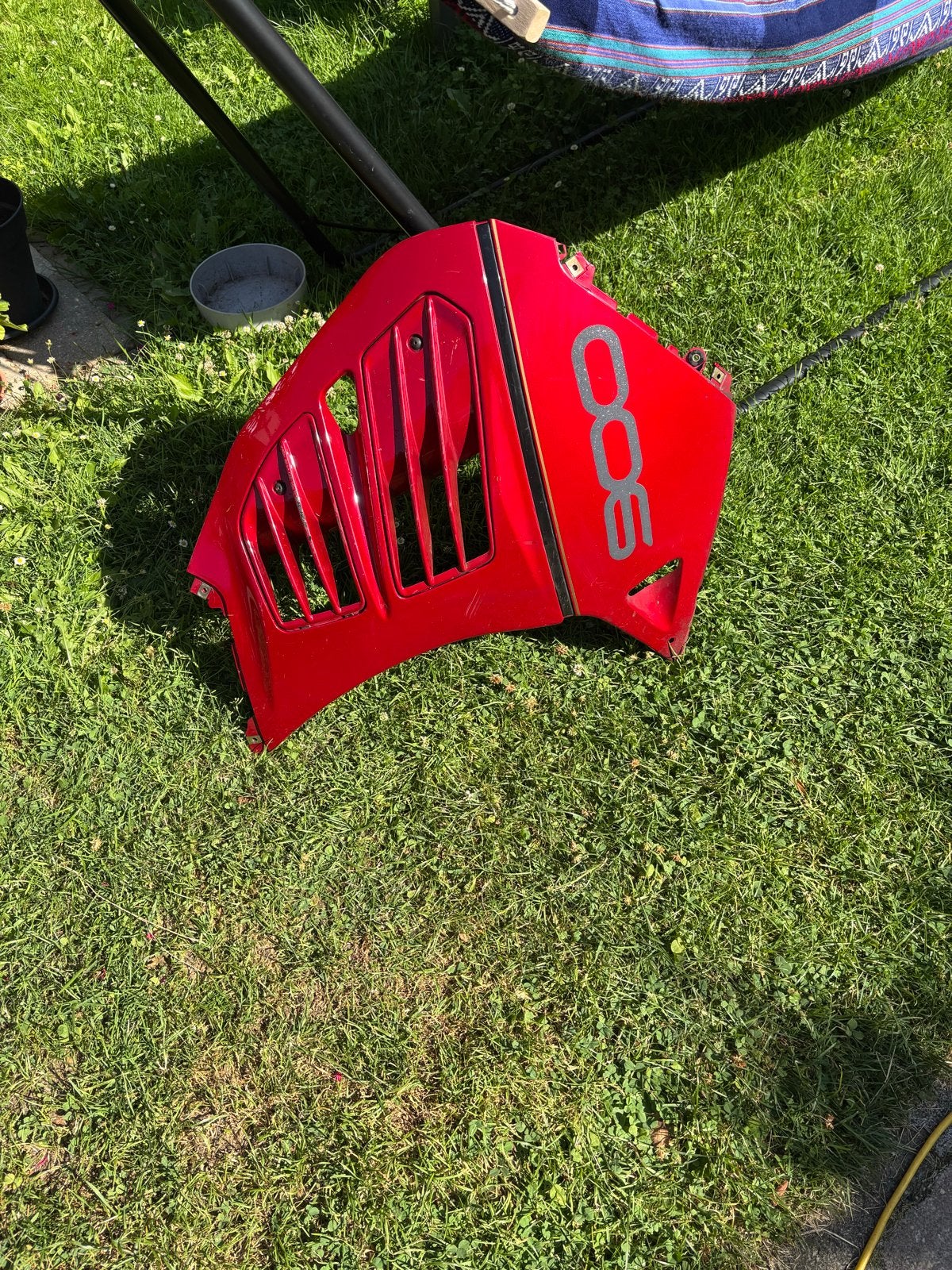 Suzuki RF900R Zijkuip Links - Rood, Ophalen, Gebruikt