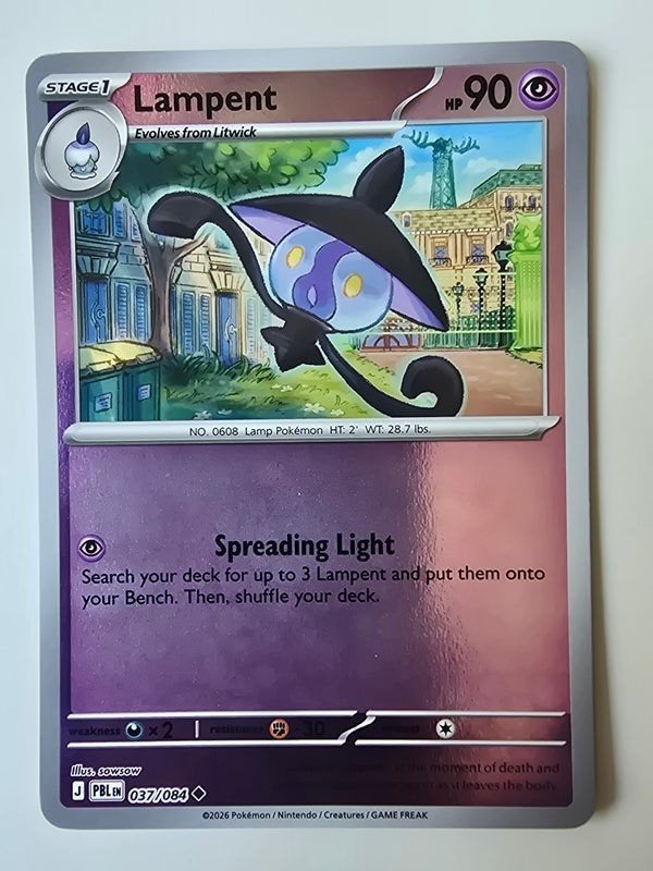 LAMPENT (PITCH BLACK 037/084) (REVERSE HOLO) (TRADING CARD), Verzenden, Zo goed als nieuw