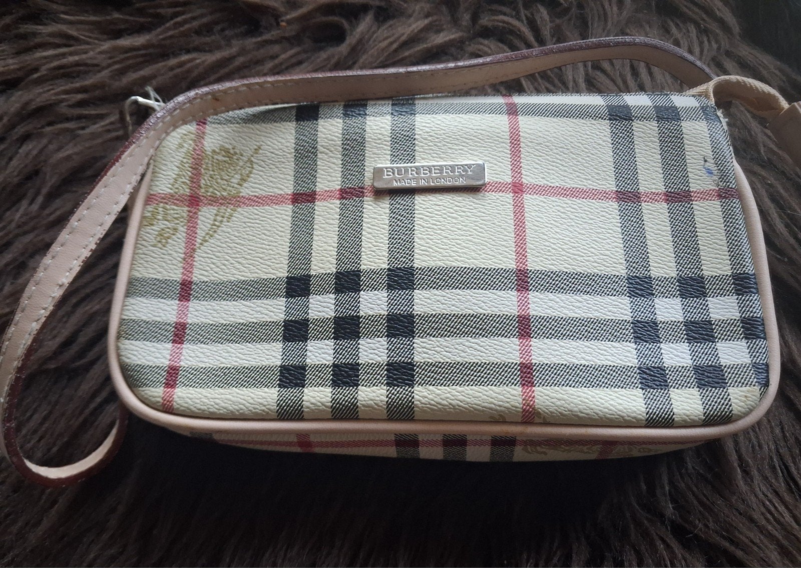 Burberry Schoudertasje, Ophalen of Verzenden, Gebruikt, Beige, Schoudertasje