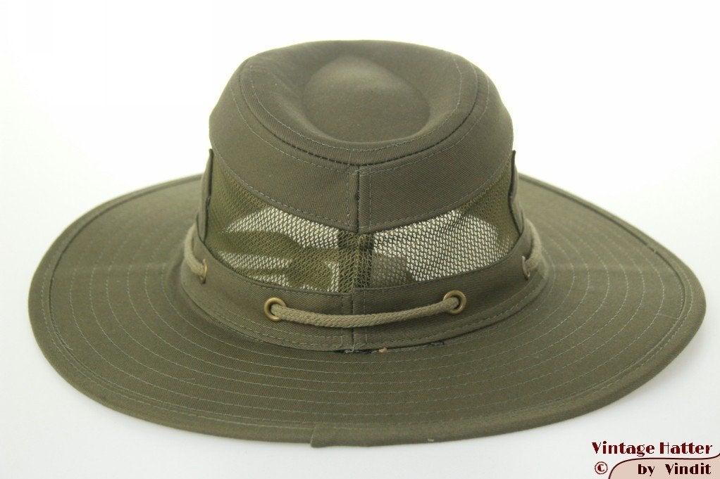 Ventilerende Australische hoed Hawkins groen katoen 60 nieuw, Kleding | Heren, 60 cm (XL, 7½ inch) of meer, Hoed, Nieuw, Ophalen of Verzenden