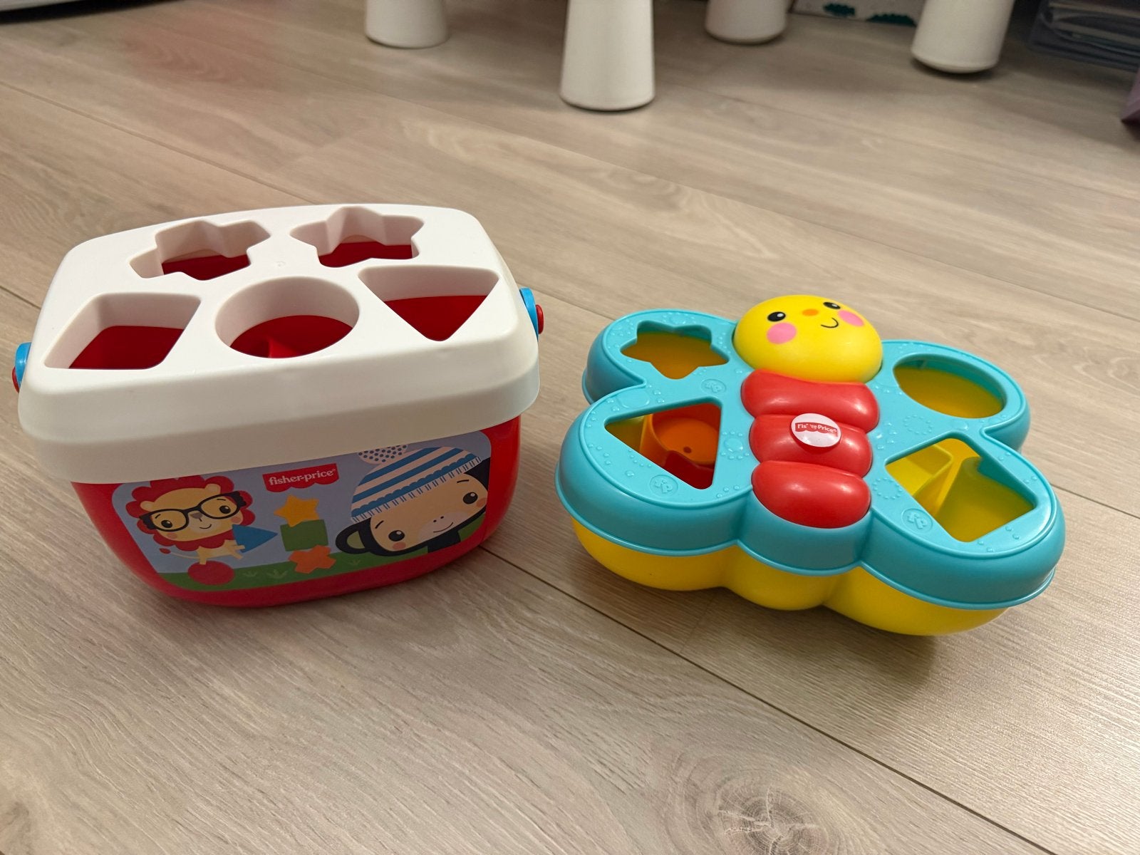 Fisher-Price vormenstoof en vlinder sorteerspeelgoed, Ophalen, Zo goed als nieuw, Overige typen