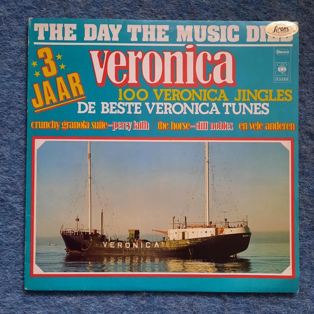 LP Veronica - The Day The Music Died met 100 JINGLES, Cd's en Dvd's, Complilatie, Ophalen of Verzenden, 12 inch, 1970 - 1979