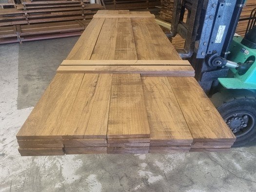 23 Hardhouten planken geschaafd 2.3x19.5 cm - nr: HP141, Ophalen, Planken, Nieuw, Hardhout