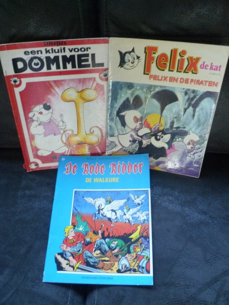 Dommel, Felix en De Rode Ridder, Meerdere stripboeken, Ophalen of Verzenden, Gelezen