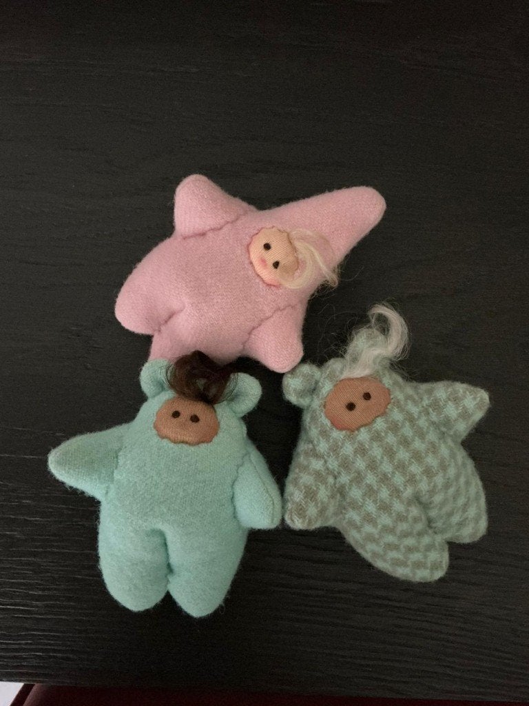 3 stuks mini waldorf zonnekind popjes, Ophalen of Verzenden, Overige typen