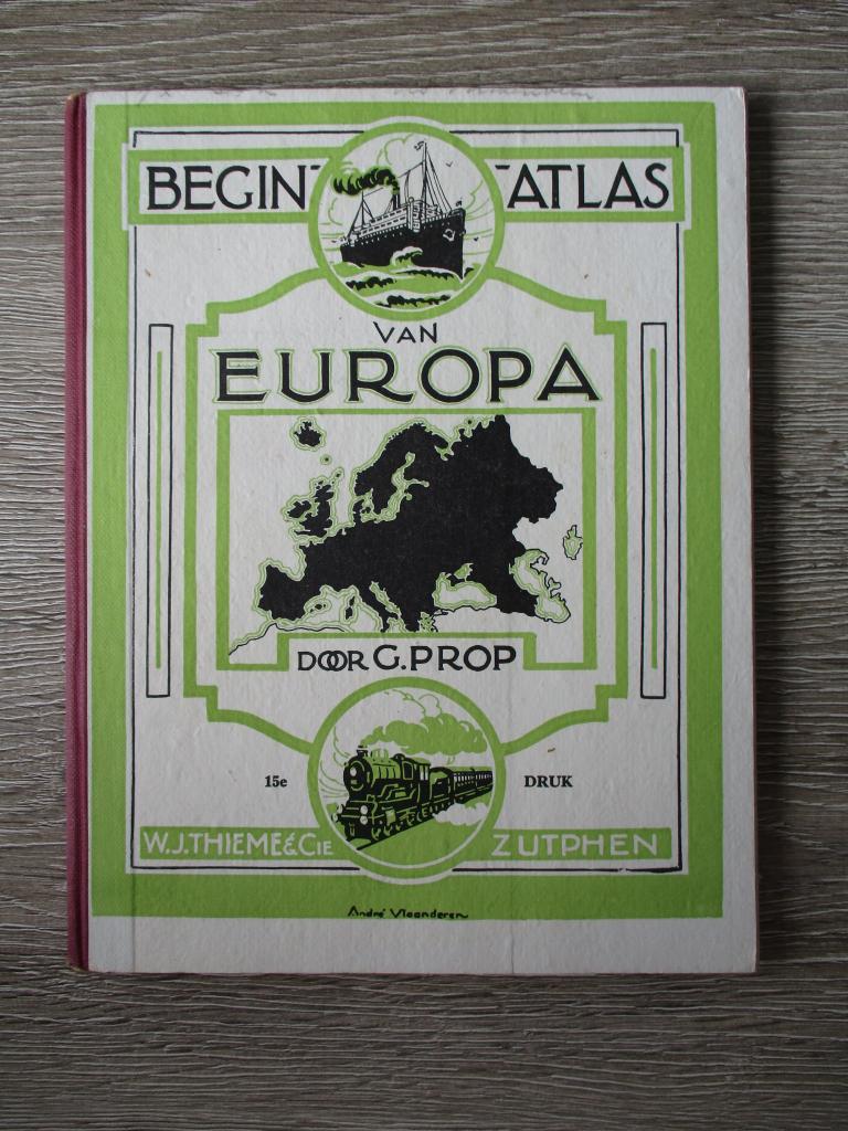 Bergin atlas van europa - G. Prop, Boeken, Ophalen of Verzenden, Gelezen, Overige niveaus
