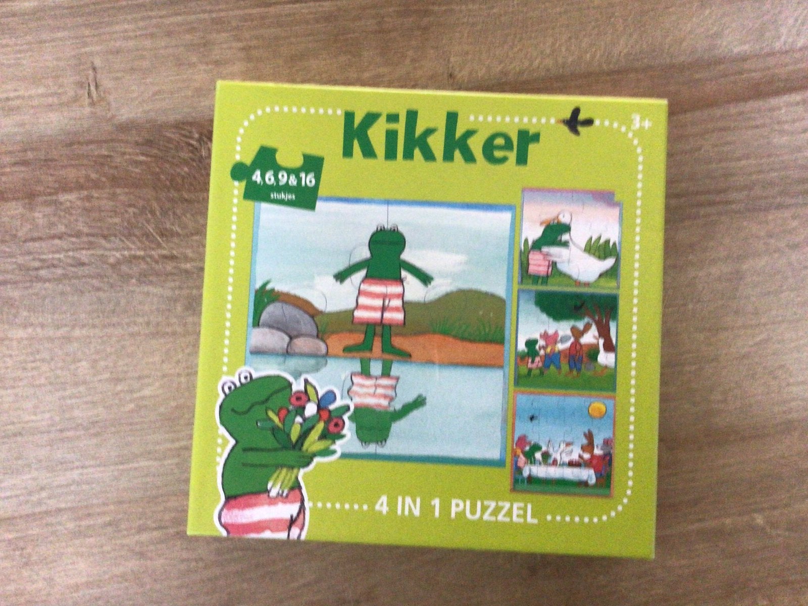 Kikker puzzel, Kinderen en Baby's, Ophalen of Verzenden, 10 tot 50 stukjes, Zo goed als nieuw