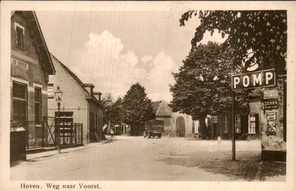 Hoven - Weg - naar Voorst, Ophalen of Verzenden, 1920 tot 1940, Ongelopen, Gelderland