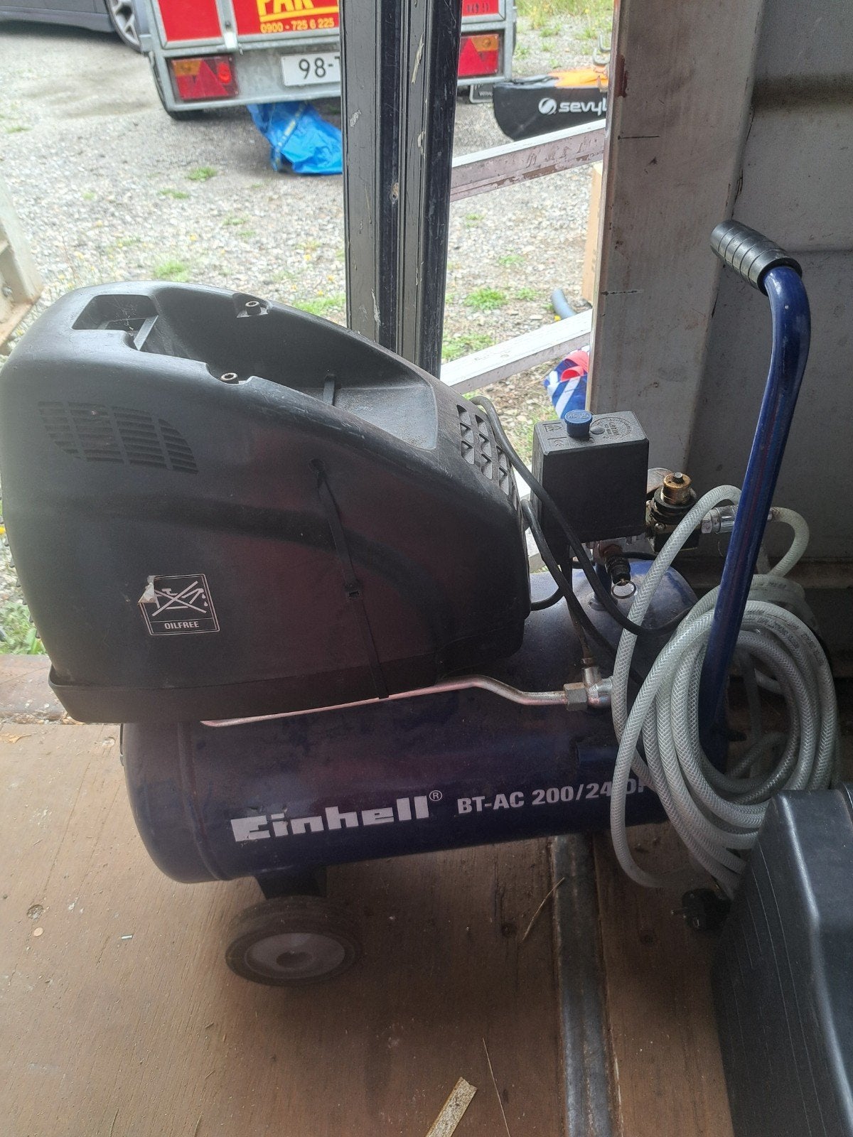 Einhell BT-AC 200/24 OF Compressor - Werkt perfect!, Mobiel, Gebruikt, 6 tot 10 bar, Ophalen of Verzenden