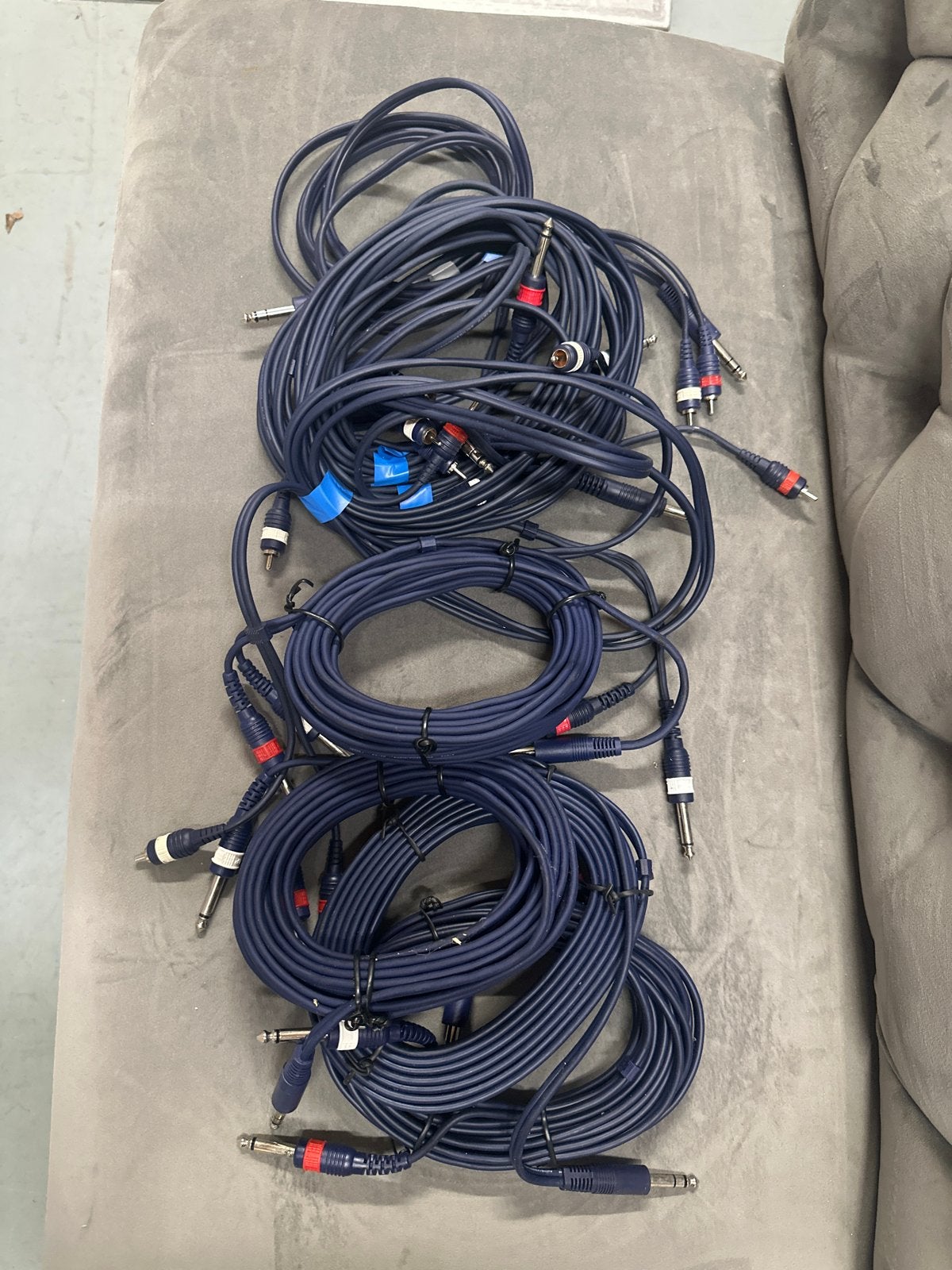 Partij Interlink-kabels (RCA en Jack) - Diverse lengtes, Ophalen, Gebruikt, 2 tot 5 meter, Interlink-kabel