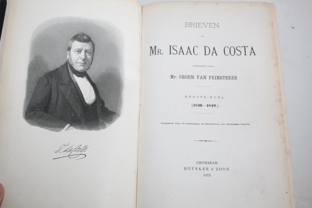 Brieven van Mr. Isaac da Costa, 3 delen (1872-1876, portret), Boeken, Ophalen of Verzenden, Gelezen, Christendom | Protestants