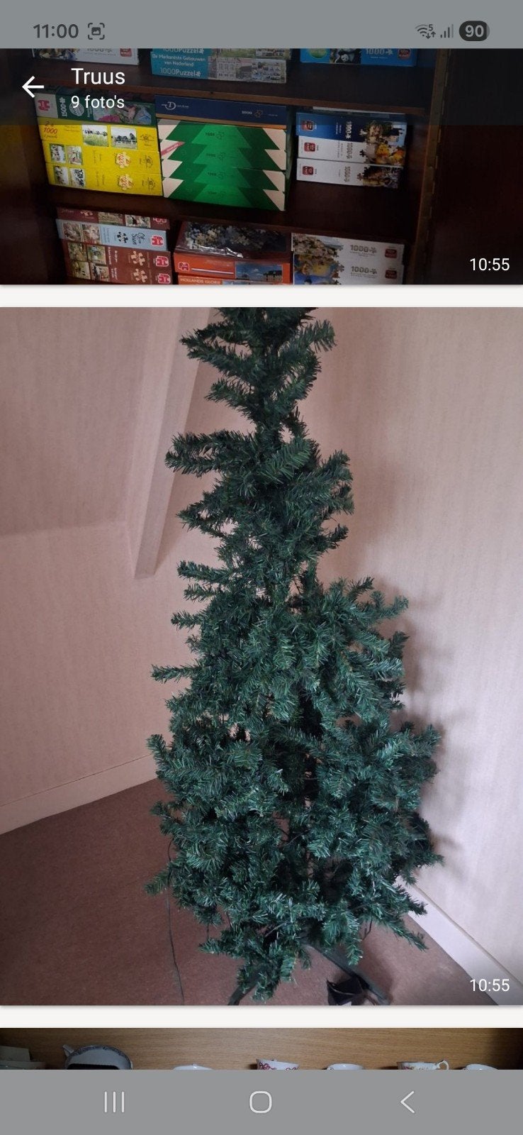 kunst kerstboom, Diversen, Kerst, Ophalen of Verzenden, Zo goed als nieuw
