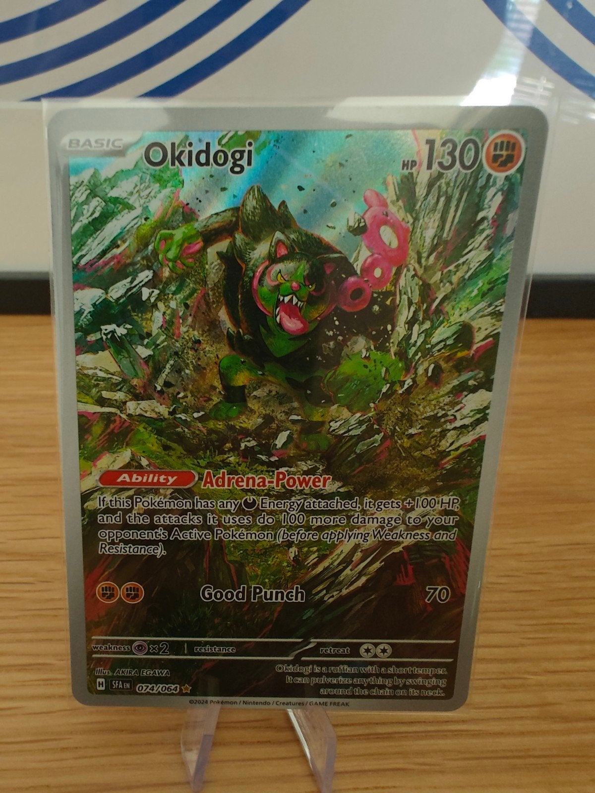 Okidogi 074/064 - Pokémon Kaart - NM, Ophalen of Verzenden, Zo goed als nieuw, Losse kaart