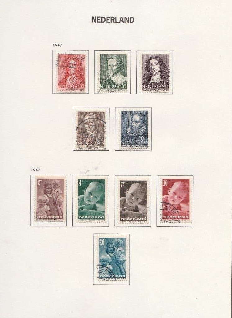 no 42  Nederland  2  serie;s, Ophalen of Verzenden, Gestempeld