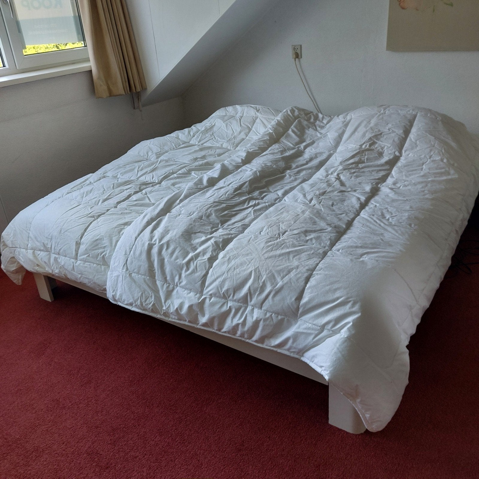 2x Eenpersoons Dekbed SLP 2WASH, Ophalen, Eenpersoons, Wit, Deken of Dekbed