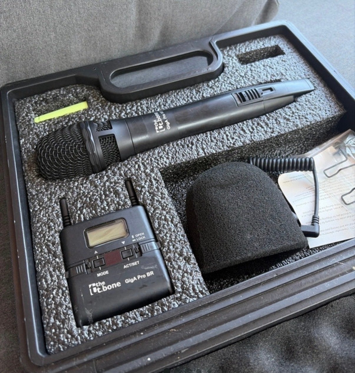 The t.bone Giga Pro BR Draadloze Microfoon Set, Ophalen of Verzenden, Zo goed als nieuw, Zangmicrofoon, Draadloos