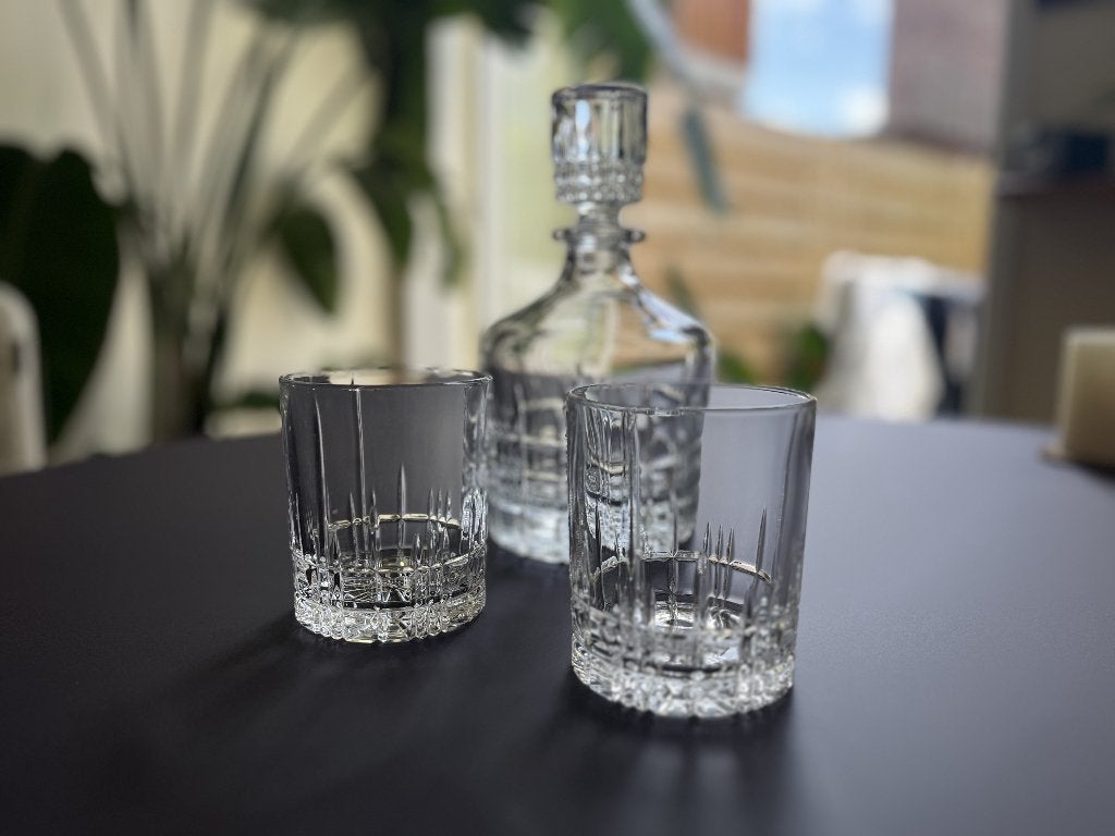 Spiegelau Whiskyset Perfect Serve Collection van kristalglas, Antiek en Kunst, Ophalen