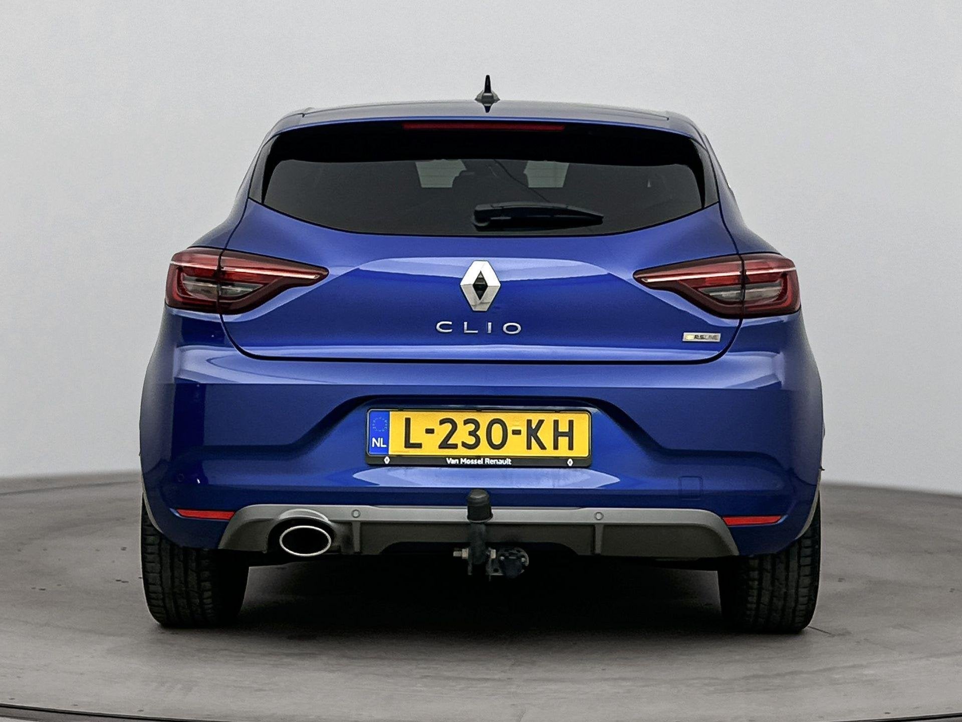 Renault Clio 1.0 TCe R.S. Line 90PK | Trekhaak | Navigatie 9, Voorwielaandrijving, Gebruikt, Blauw, Leder en Stof