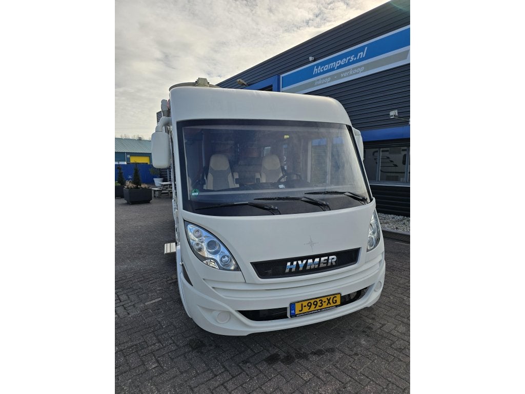 Hymer B 588 in top staat 2014 met Levelsysteem, Caravans en Kamperen, Integraal, Standaard zit, Ringverwarming, Fiat