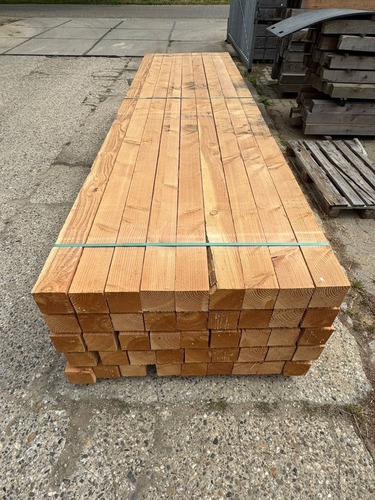 Douglas palen fijn bezaagd 12x12, Ophalen, Nieuw, 250 cm of meer, Palen